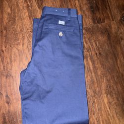 Boys J Bailey Trousers Cabet Blue Twill Size 12 Adjustable Waist 