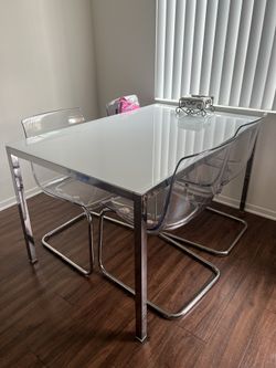 Ikea Acrylic Dining Set