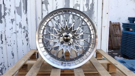 17 INCH SQUARED SET WORK VSXV STYLE WHEELS RIMS 17X7.5 +35 (5X114.3) CB: 73.1