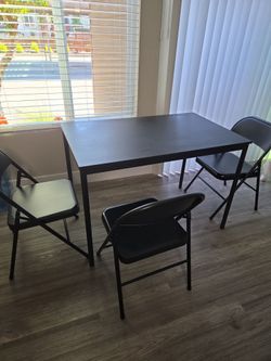 Dining table with chairs