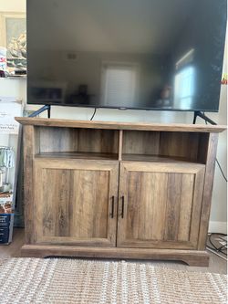 Tv stand with soft close cabinets