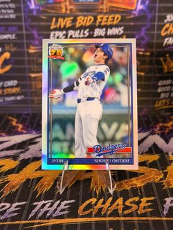 2026 Topps Chrome Shohei Ohtani 1991 Insert #91B-1 Los Angeles Dodgers