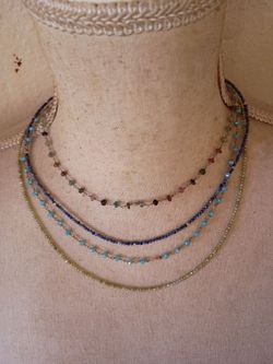 Natural Green diamond beads fancy color diamond necklace