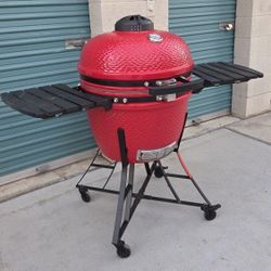 Louisiana Ceramic Komado Bbq Smoker Grill Weber Kettle Green Egg Style