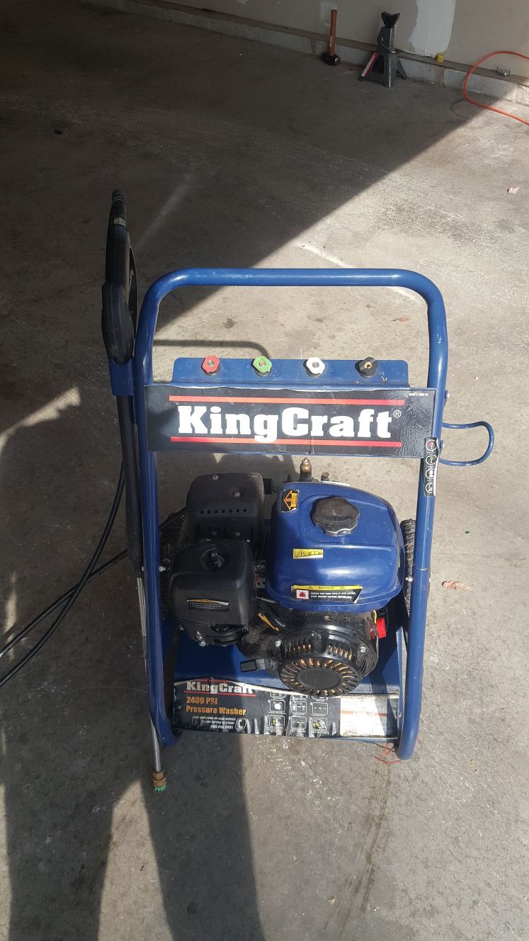 King Craft 2400 psi Pressure washer
