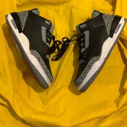 Jordan 3 Black Cements Size 10 And 12