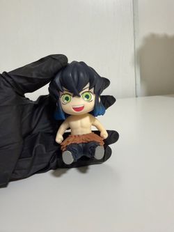 Demon Slayer: Kimetsu no Yaiba - Inosuke Hashibira Chibi Sitting Figure (Unmasked Version)
