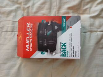 Mueller, sports medicine adjustable lumbar back brace black one size fits most