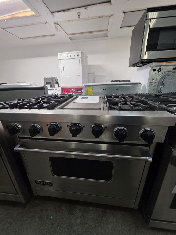 36" VIKING DUAL FUEL RANGE STAINLESS STEEL 