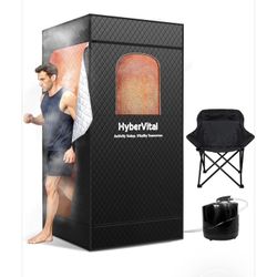 Portable Steam Sauna Tent Full Body Home Spa w/ 3L Steamer Chair – New Sealed