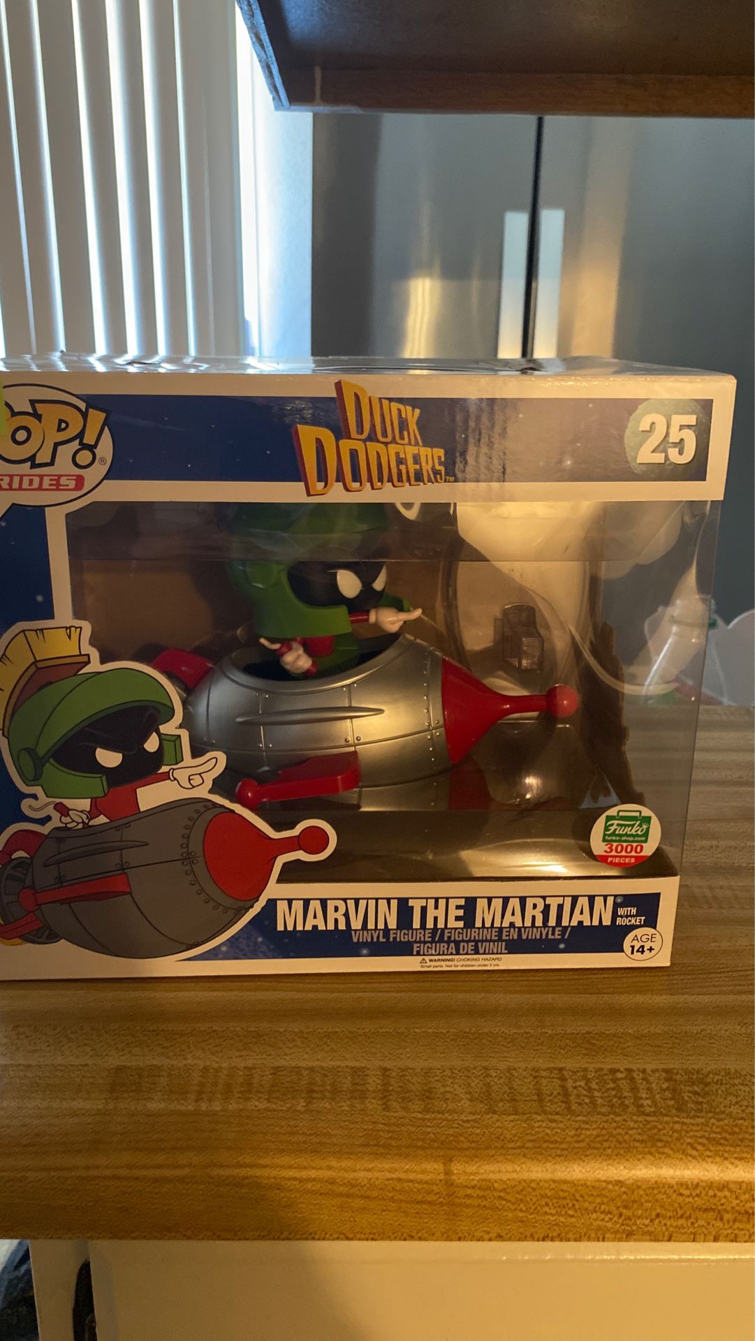 Funko Pop collectible item. Marvin the Martian