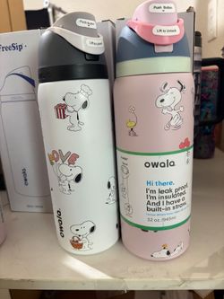 Owala FreeSip Snoopy 32 oz Water Bottles – Set of 2