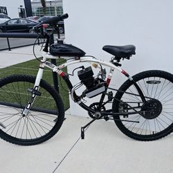 80cc Motorized Gas Bike: 30+38Mph (Tuxedo) 