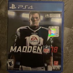 Madden 18 ps4 game