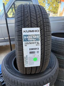 225/50/17 KUMHO (4) new tires installed