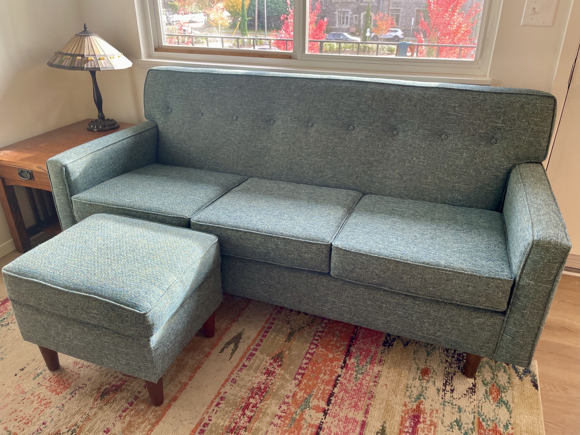 MCM Style Sofa & Ottoman
