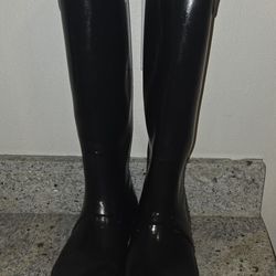 Tall Black Hunter Rain Boots
