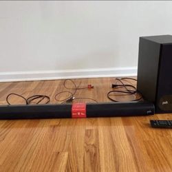 Polk Audio Universal Tv sound bar with wireless Sub woofer