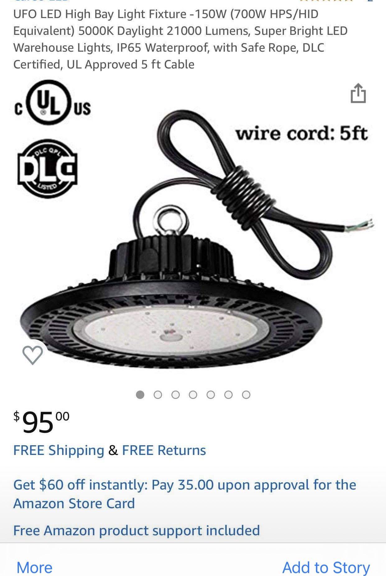 High Bay Light Fixture, 150W
