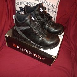 "Indestructible" Size 10 Steel Toe Boots..(Brand New)..