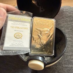 Gold Plated Pokemon Cards