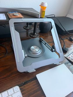 Aluminum Laptop Stand with Swivel Base