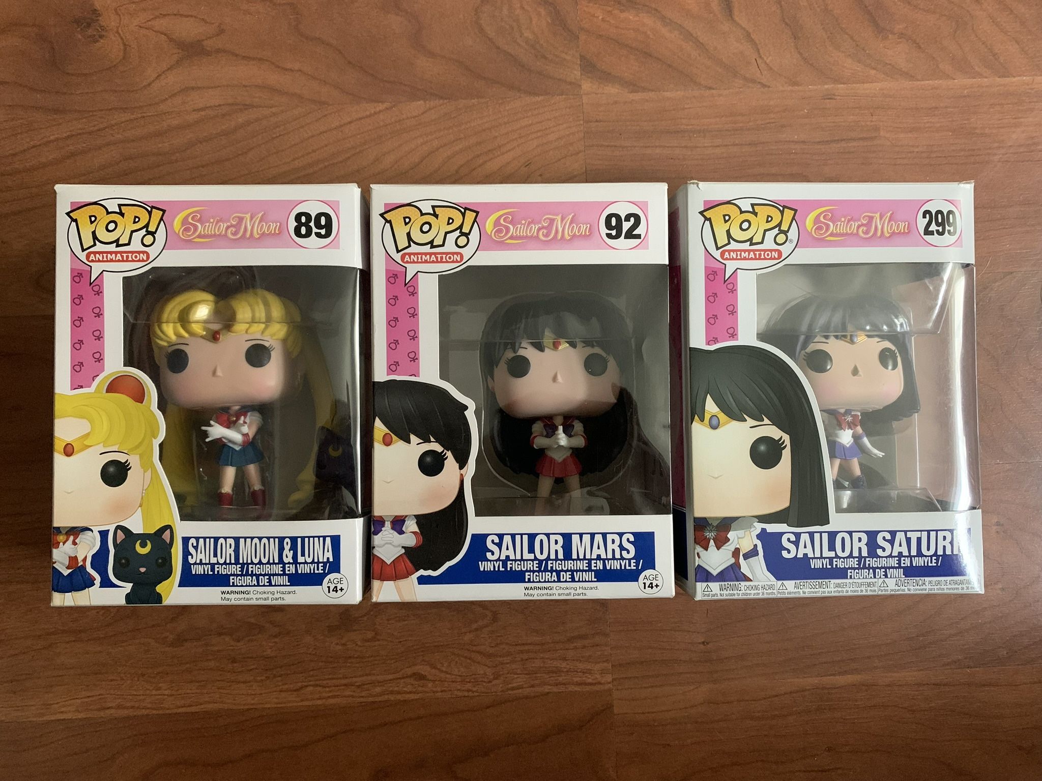 Sailor Moon Luna Mars Saturn Funko Pops