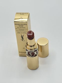 Yves Saint Laurent Rouge Lipstick  Volunted Shine Oil In Stick ~ 86 Mouve cuir
