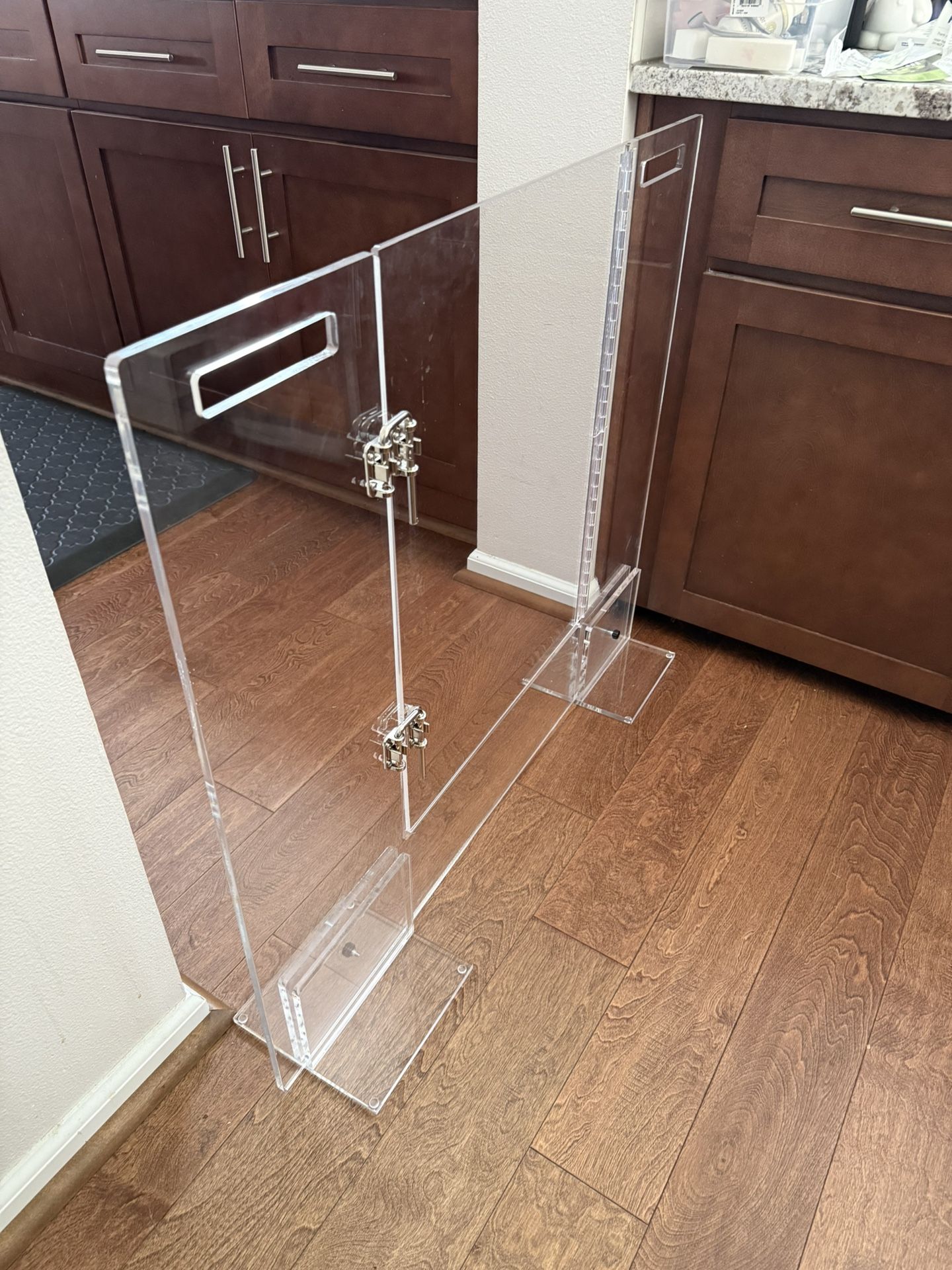 Hiddin Panel Gate with Door For Pet Modern