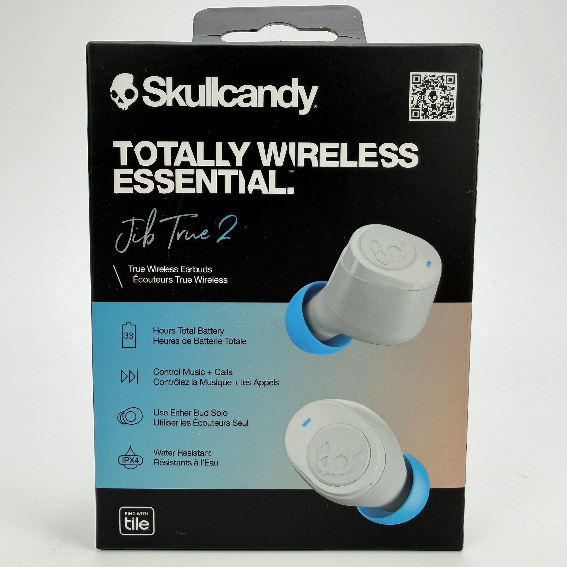 Skullcandy Earbuds Earphones In Ear Totally Wireless Essential Jib True 2 White