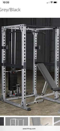 Squat Rack with cable pulley system