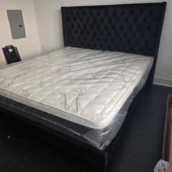 Queen Bed Frame With Mattress