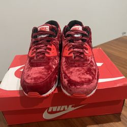 Nike Air Max 90 Red Velvet Size 9 Release 2015