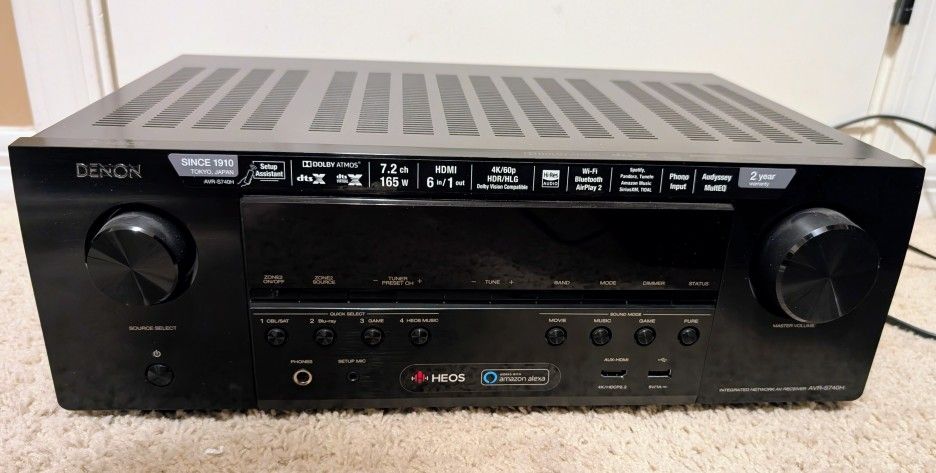 Denon AVR channel receiver with Wi Fi®, Bluetooth