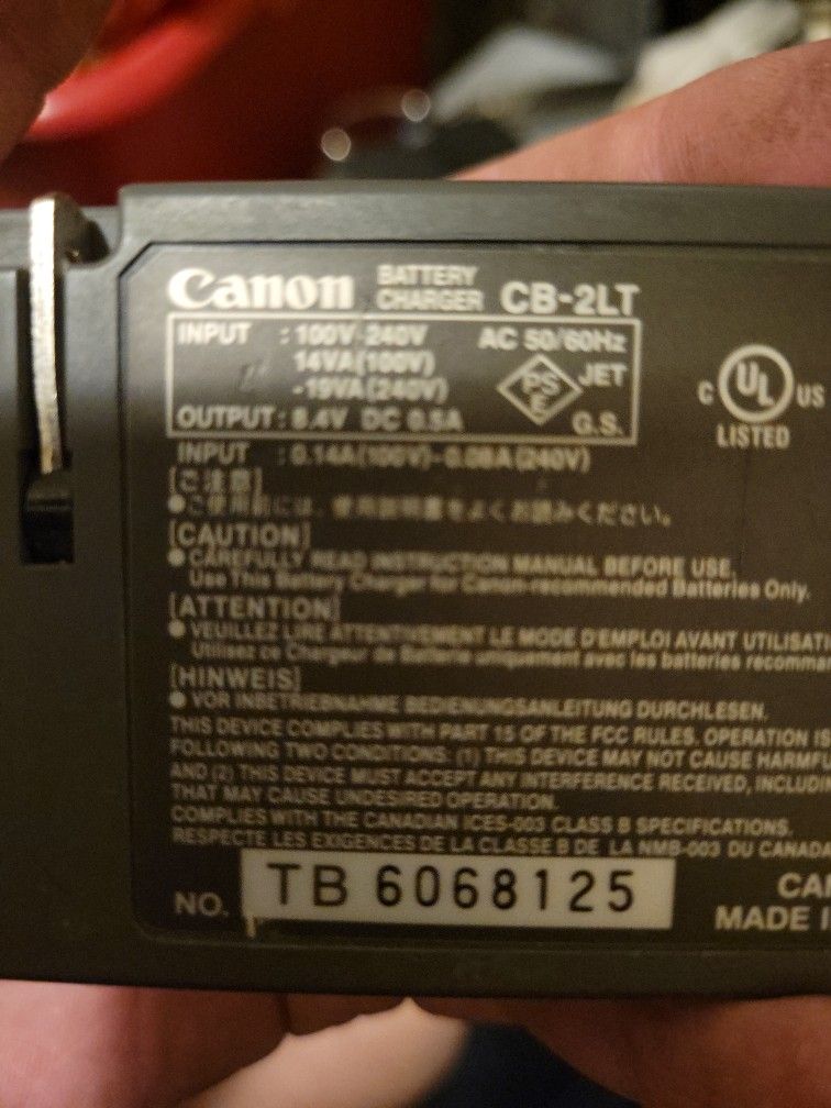 Canon Camera Battery Charger