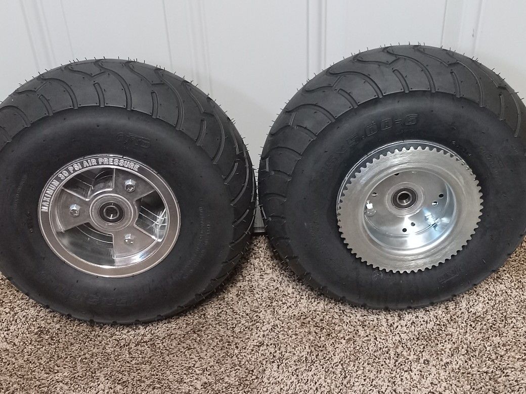 new azusa 6x4 inch rims and new tires and tubes for Sale in Fullerton ...
