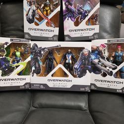 Overwatch Ultimates 6 Figure Lot - Ana, Soldier 76, Tracer, Sombra, Zarya and Lucio - 6 Inch MISB - HASBRO - BLIZZARD ENTERTAINMENT 