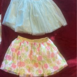 Two Girl Tutu Skirts Size 7/8