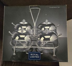 Silverplated Condiment Serving Set