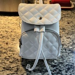 Small White Backpack Purse