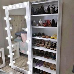 Gorgeous Vanity With Shoe Rack 