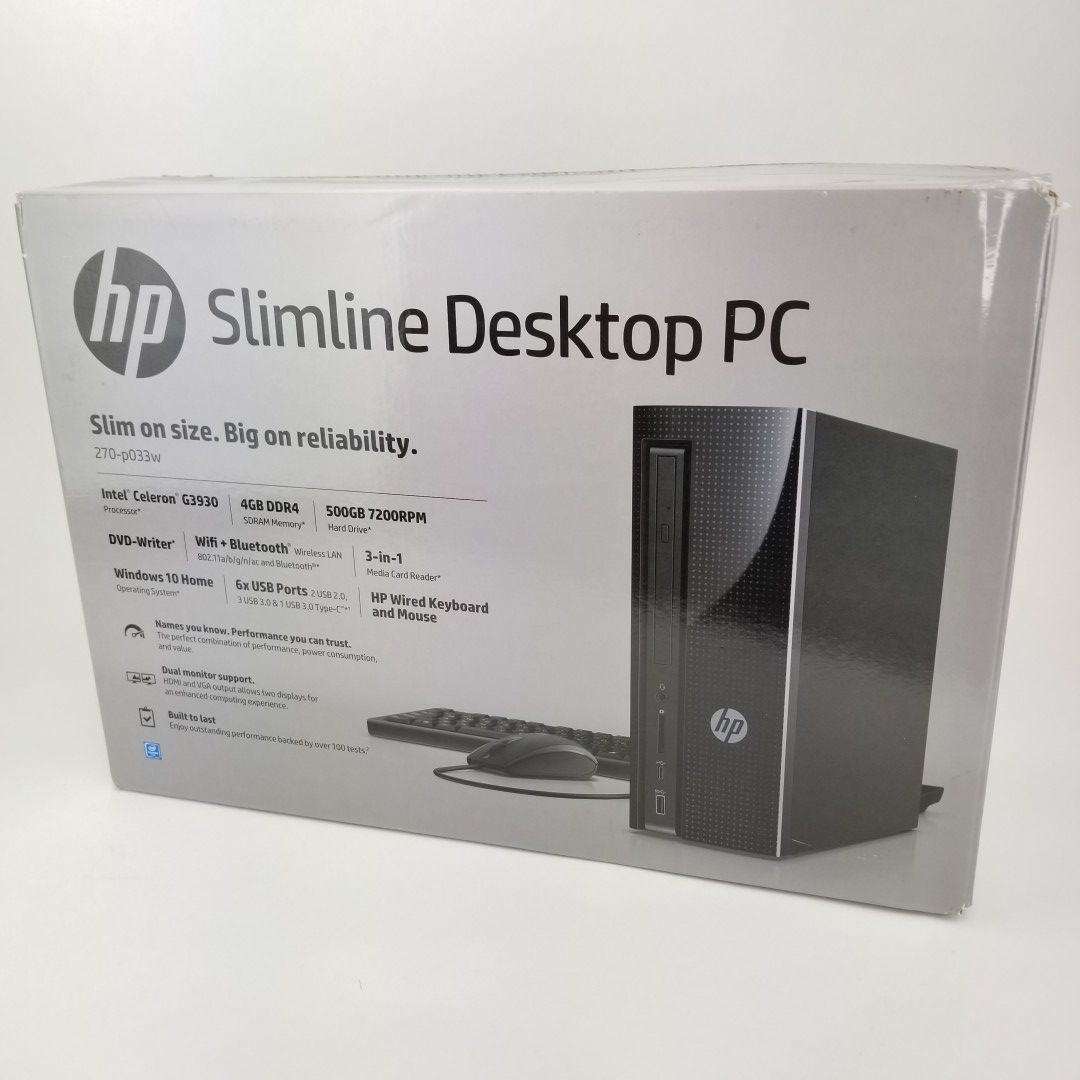 New HP Slimline Desktop computer PC Unopened