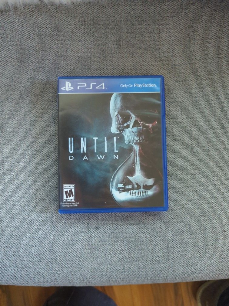 PS4 Until Dawn Case And Disk