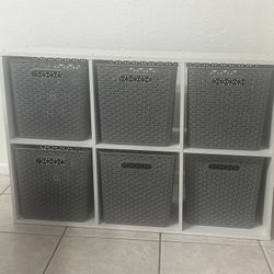 Storage W/ 6 Bins