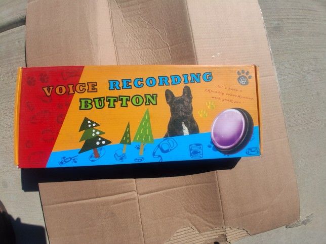 Dog Voice Recording Button