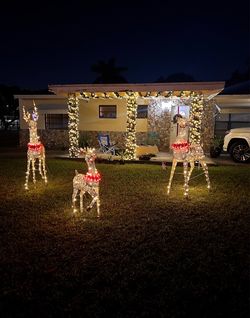 🎄 COMPLETE CHRISTMAS DECORATION BUNDLE (Lighted Reindeer + Indoor Decor)
