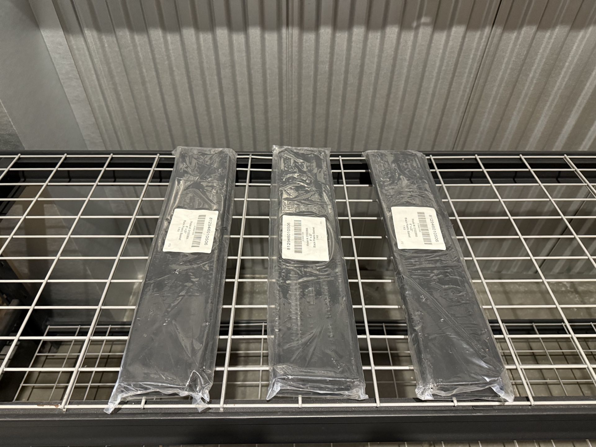NEW Jifram Easy Living Plastic 8 in. x 20 in. Slat Wall Basket in Black **$10 for all**