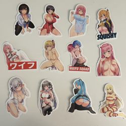 Cute Sexy Anime Girl Stickers