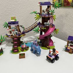 LEGO Friends Jungle Rescue Base Treehouse Animal Bed Clinic Set 41424
