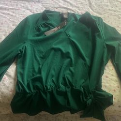 Blouse Shirt With Elbow Sleeves